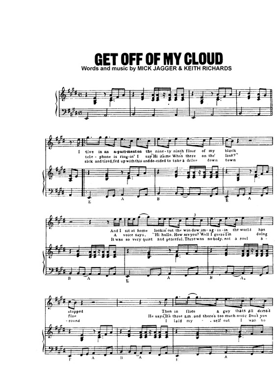 Partitura da música Fer Off Of My Cloud