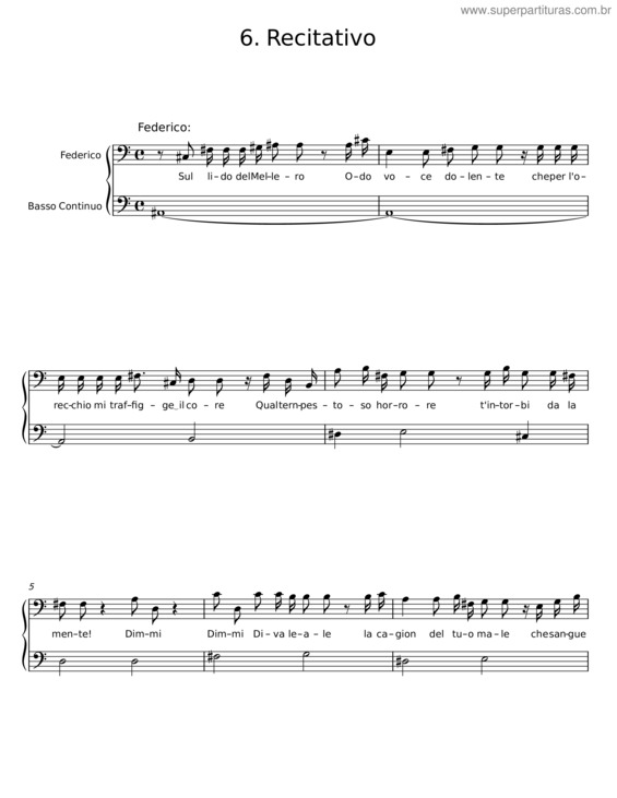 Partitura da música Festa Musicale, Beri 32 – Johan Helmich Roman v.3