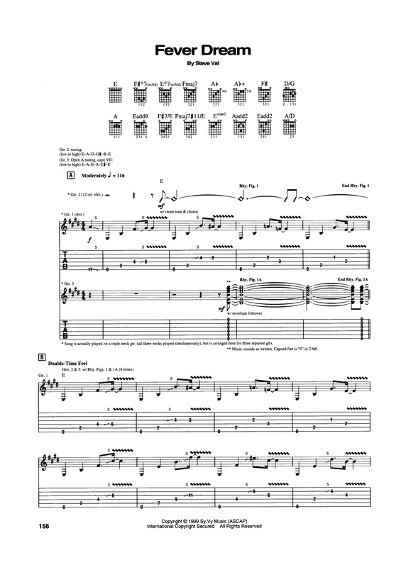 Partitura da música Fever Dream