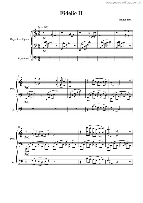 Partitura da música Fidelio Ii