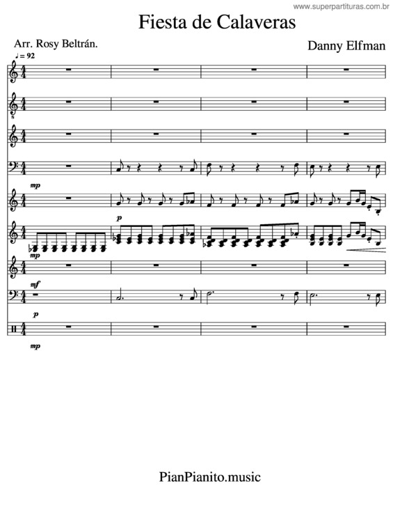 Partitura da música Fiesta De Calaveras