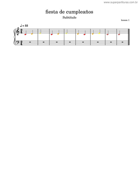 Partitura da música Fiesta De Cumpleaños v.3
