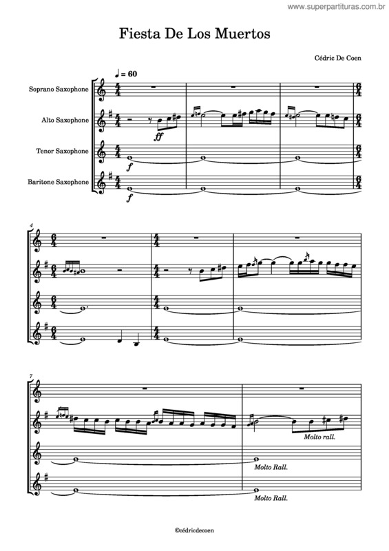 Partitura da música Fiesta De Los Muertos