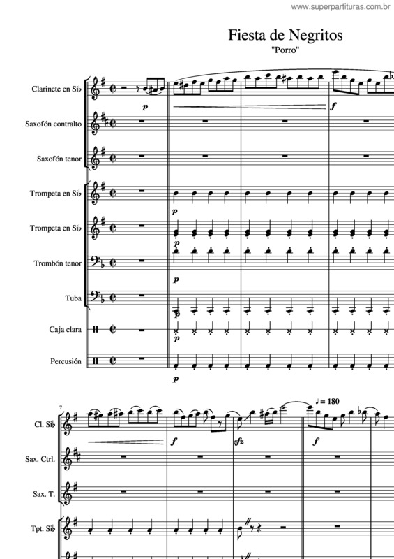 Partitura da música Fiesta De Negritos v.2