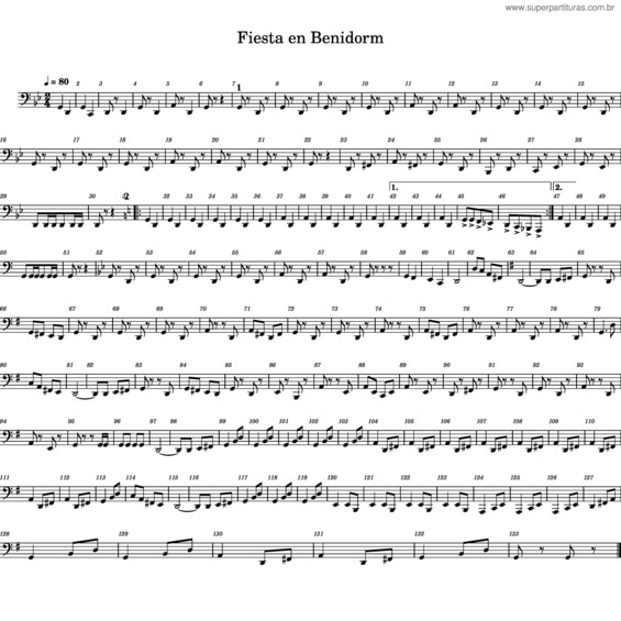 Partitura da música Fiesta En Benidor