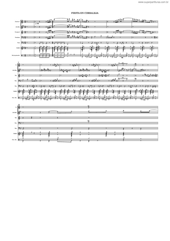 Partitura da música Fiesta En Corraleja  Fabián Rodríguez Méndez