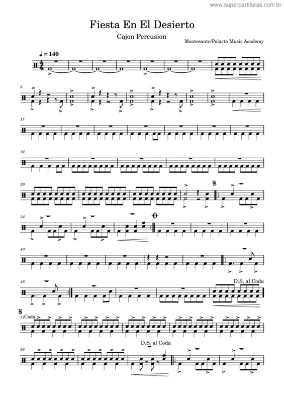 Partitura da música Fiesta En El Desierto v.3