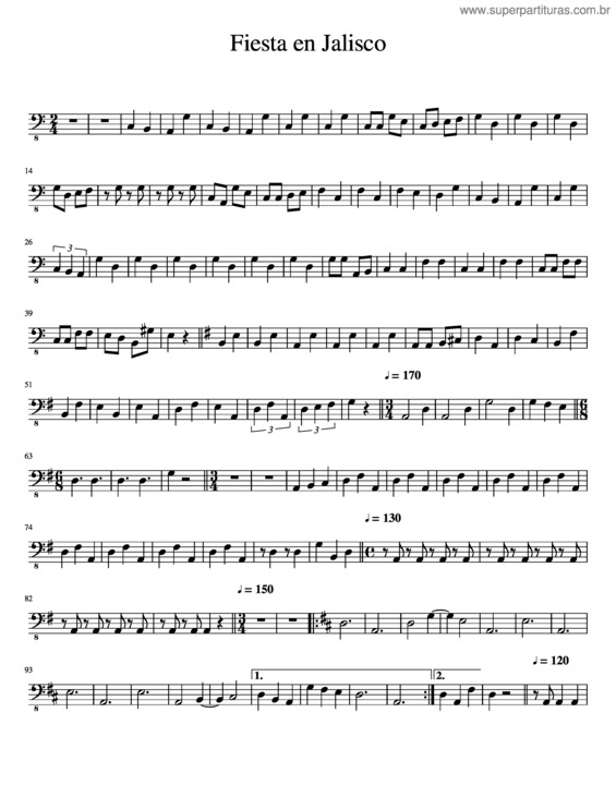Partitura da música Fiesta En Jalisco