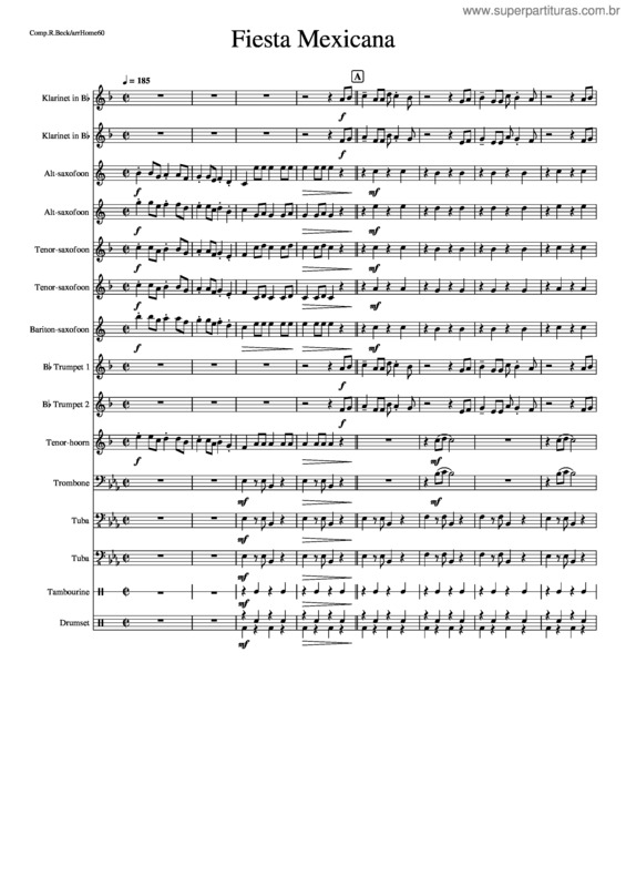 Partitura da música Fiesta Mexicana v.2