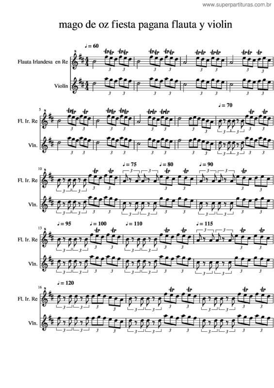 Partitura da música Fiesta Pagana v.10