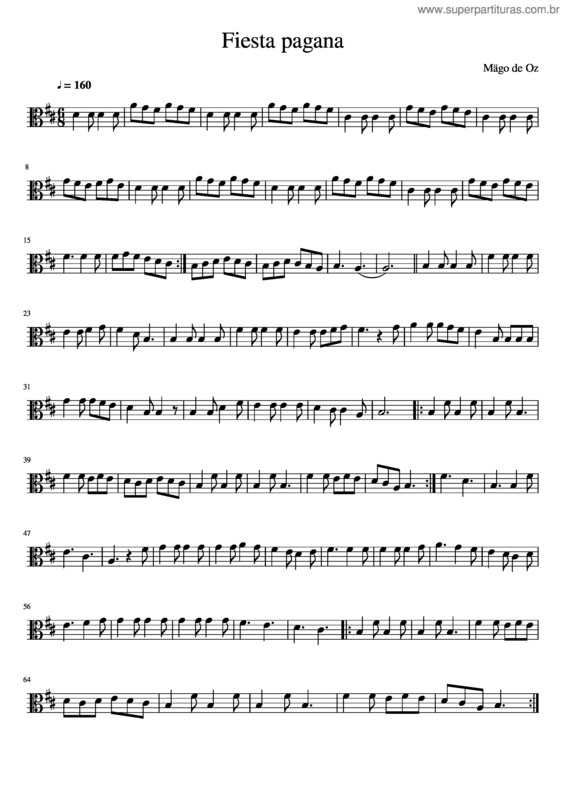 Partitura da música Fiesta Pagana v.11