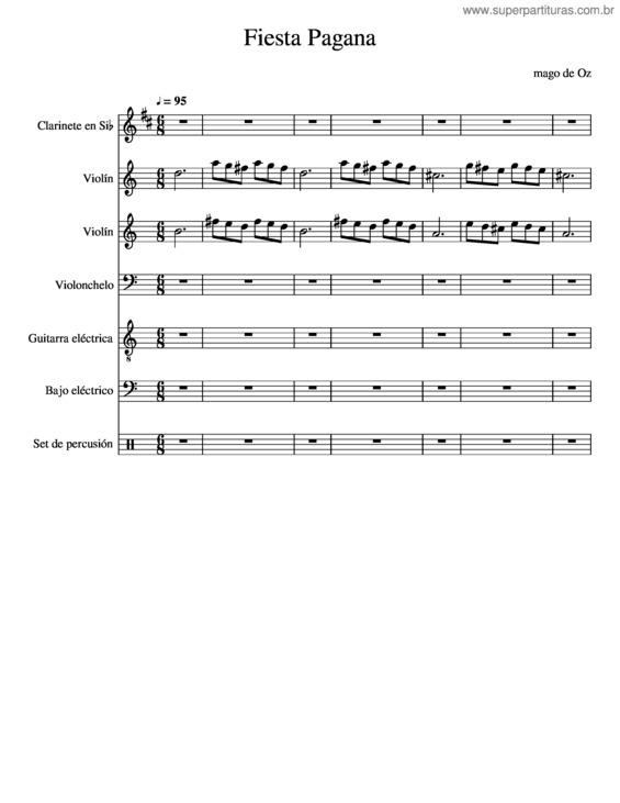 Partitura da música Fiesta Pagana v.12