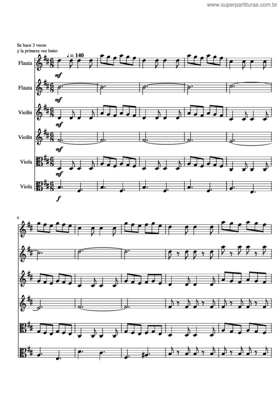 Partitura da música Fiesta Pagana v.16