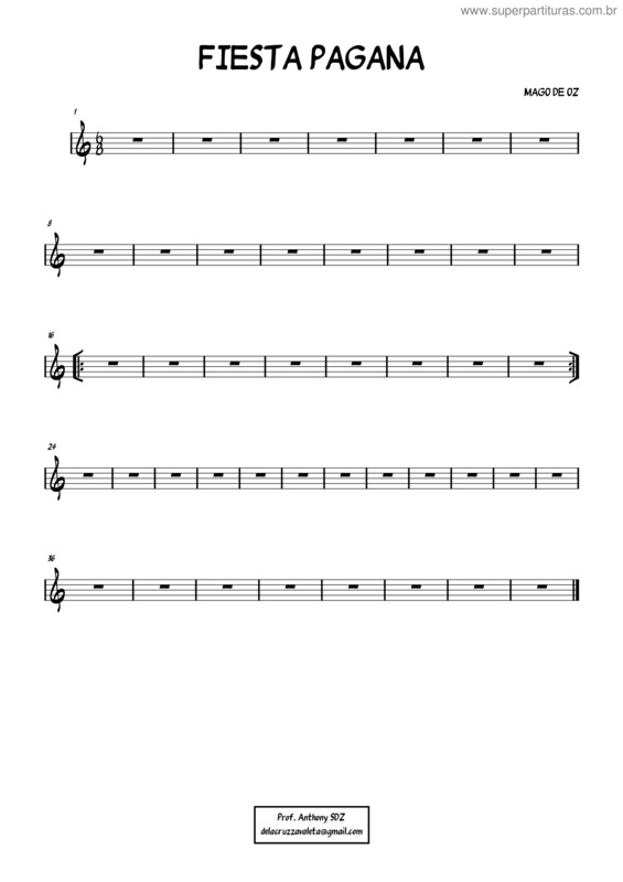 Partitura da música Fiesta Pagana v.20