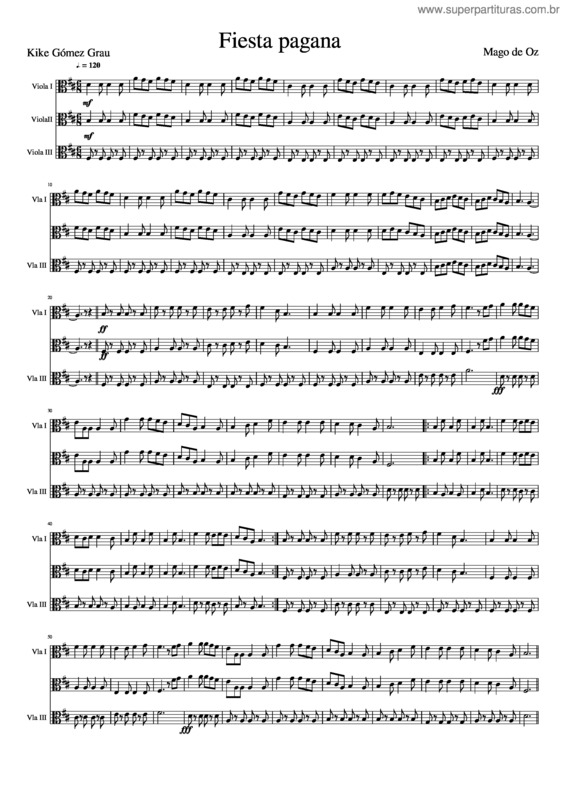 Partitura da música Fiesta Pagana v.8