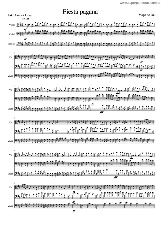 Partitura da música Fiesta Pagana v.9