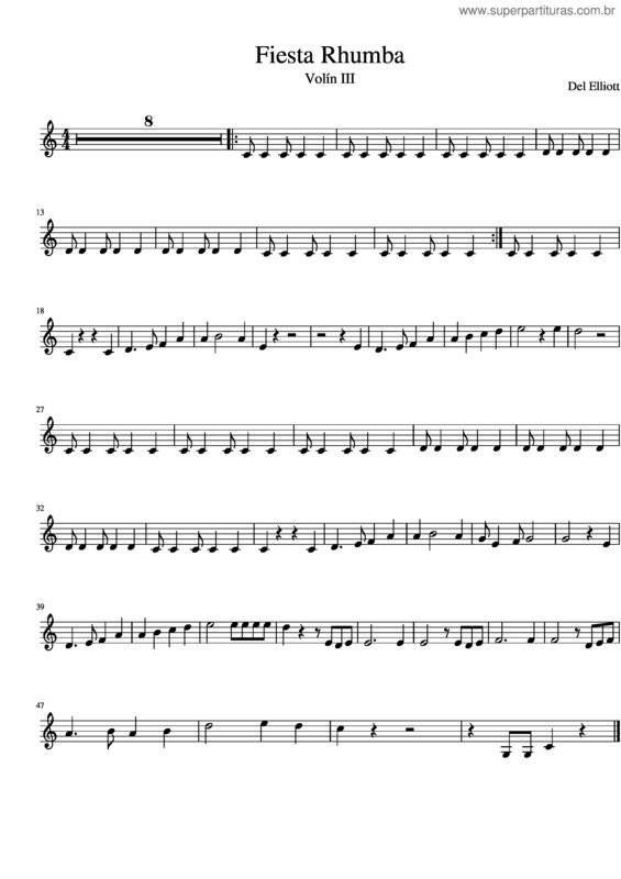 Partitura da música Fiesta Rhumba