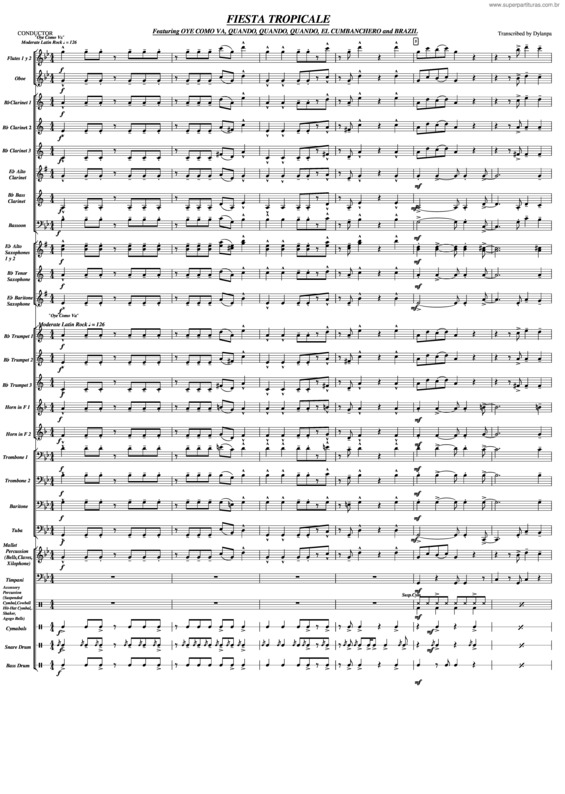 Partitura da música Fiesta Tropicale
