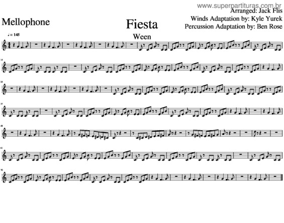 Partitura da música Fiesta v.10
