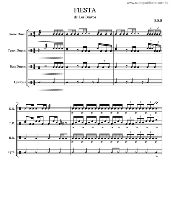 Partitura da música Fiesta v.13