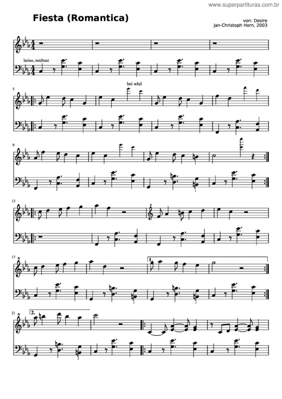Partitura da música Fiesta v.14