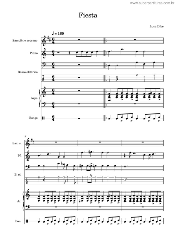 Partitura da música Fiesta v.21