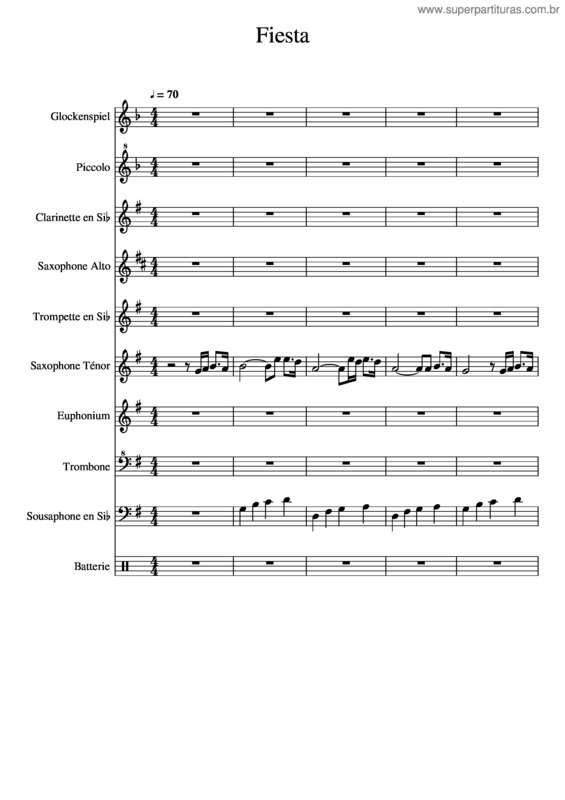Partitura da música Fiesta v.4