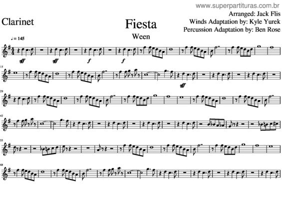 Partitura da música Fiesta v.7