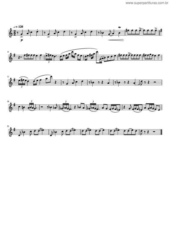 Partitura da música Fiesta v.8