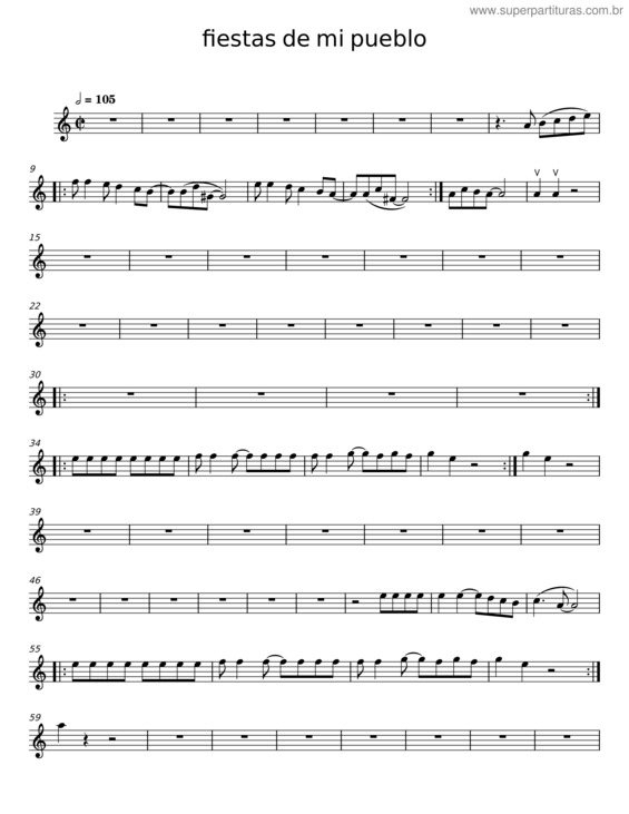 Partitura da música Fiestas De Mi Pueblo