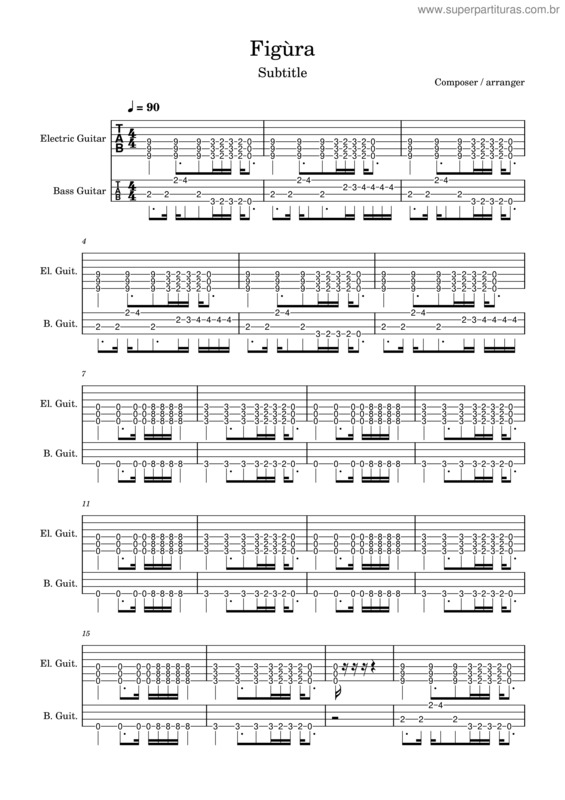 Partitura da música Figùra