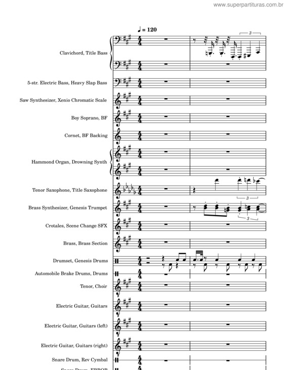Partitura da música Final Escape Full Remake