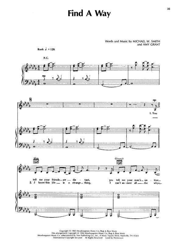 Partitura da música Find a Way v.2