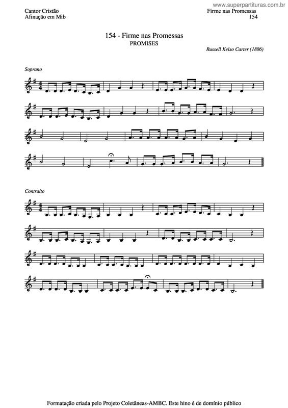 Partitura da música Firme Nas Promessas v.10