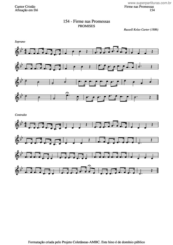 Partitura da música Firme Nas Promessas v.7