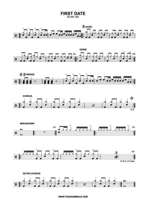 Partitura da música First Date