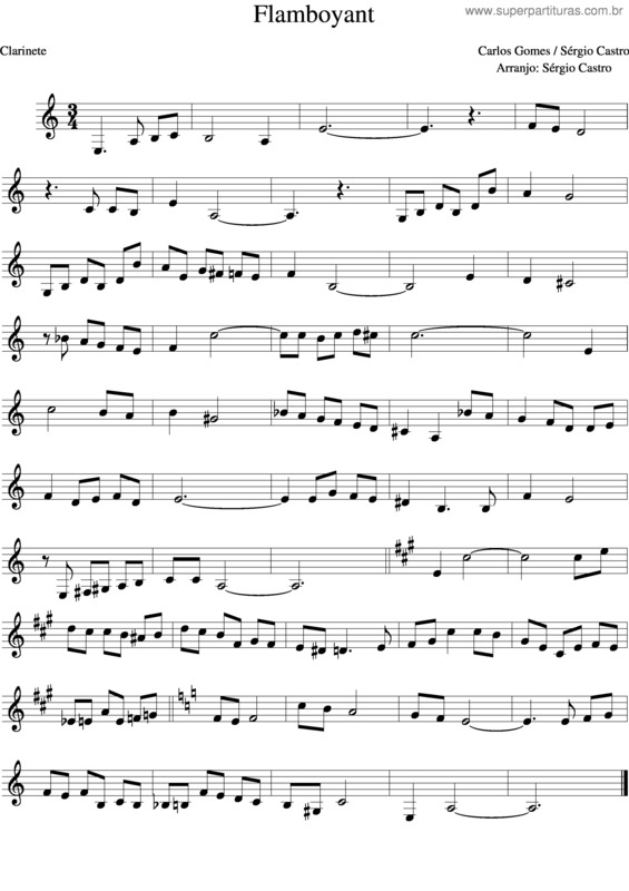 Partitura da música Flanboyan