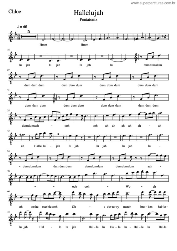 Partitura da música Flauta 1