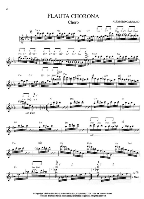 Partitura da música Flauta Chorona