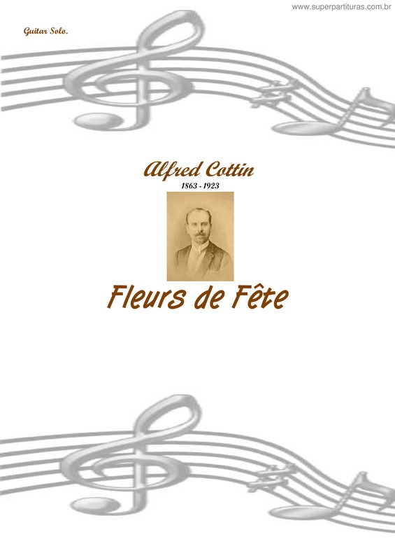 Partitura da música Fleurs de Fête