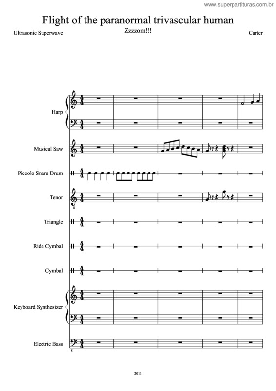 Partitura da música Flight Of The Paranormal Trivascular Human