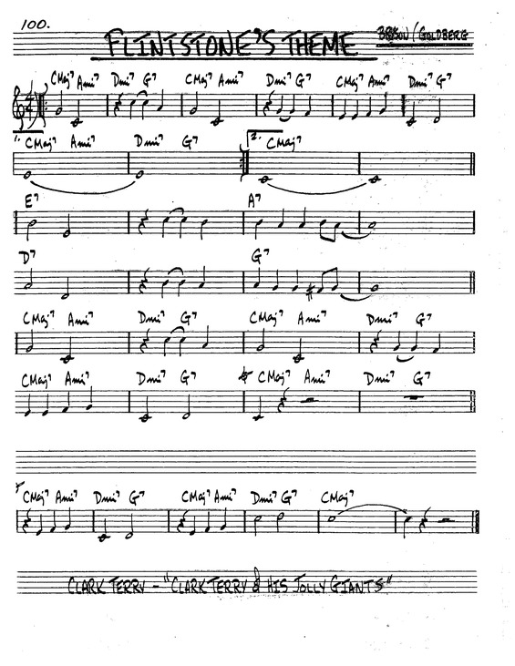 Partitura da música Flintstones Theme v.2