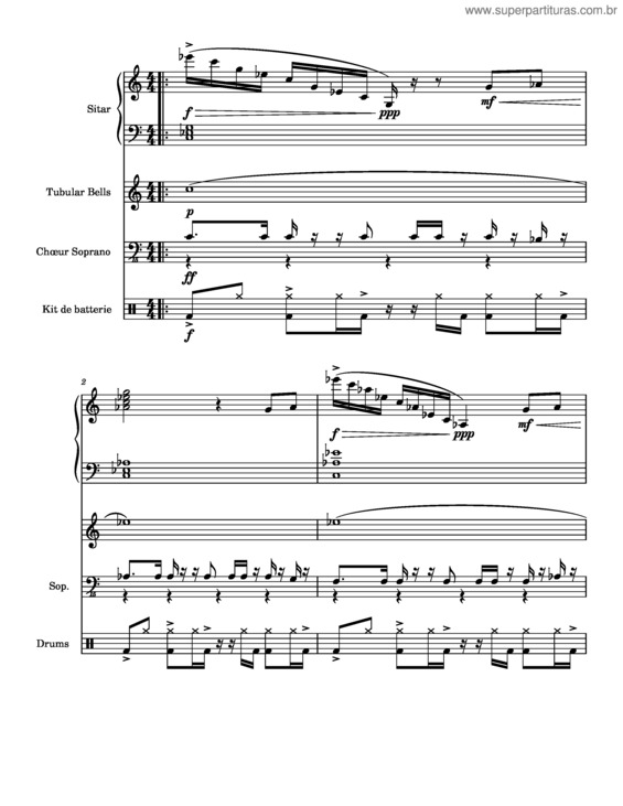 Partitura da música Flood Escape 2 Ost – Lobby