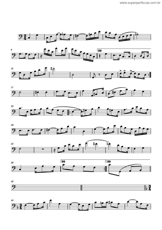 Partitura da música Flor De Abacate v.8