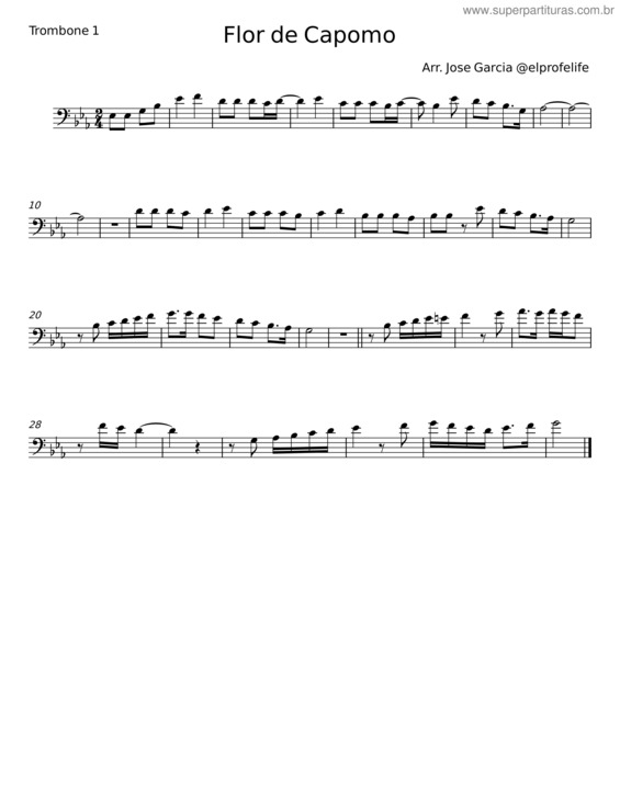 Partitura da música Flor De Capomo