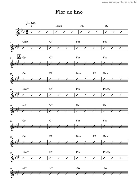 Partitura da música Flor De Lino v.4