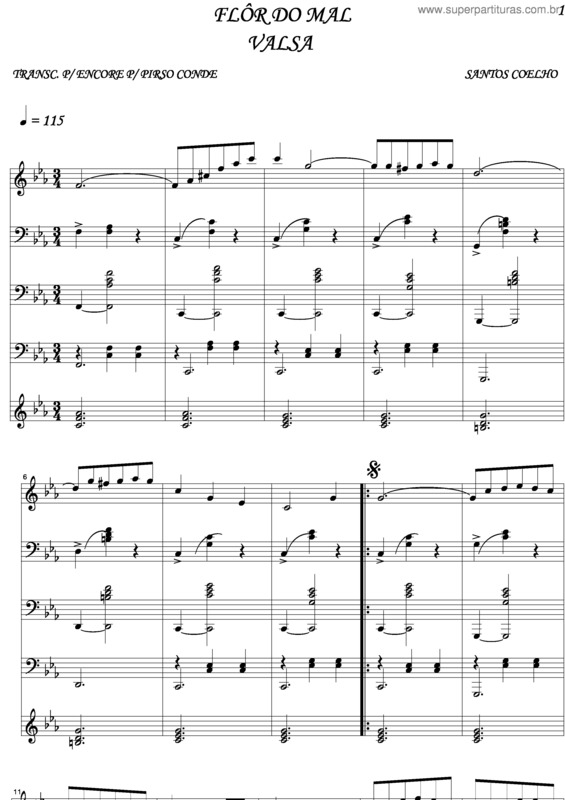 Partitura da música Flor Do Mal v.2