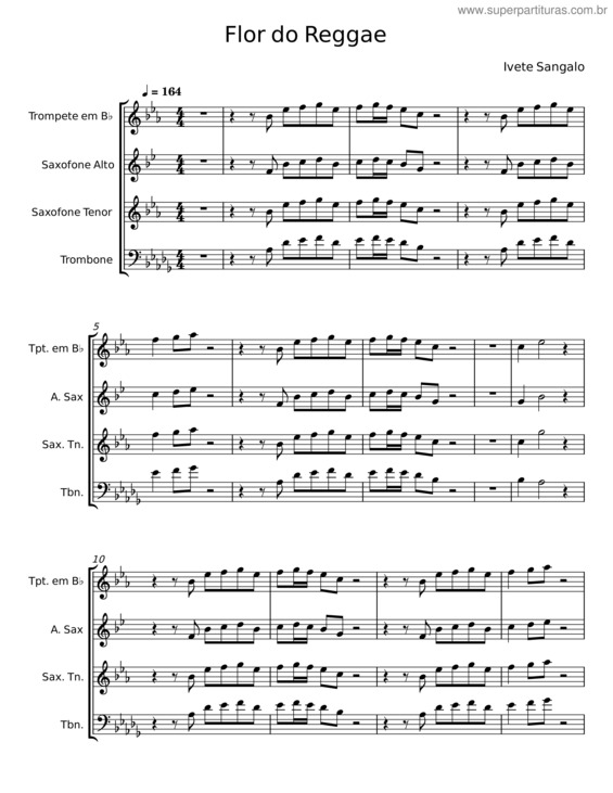 Partitura da música Flor Do Reggae – Ivete Sangalo