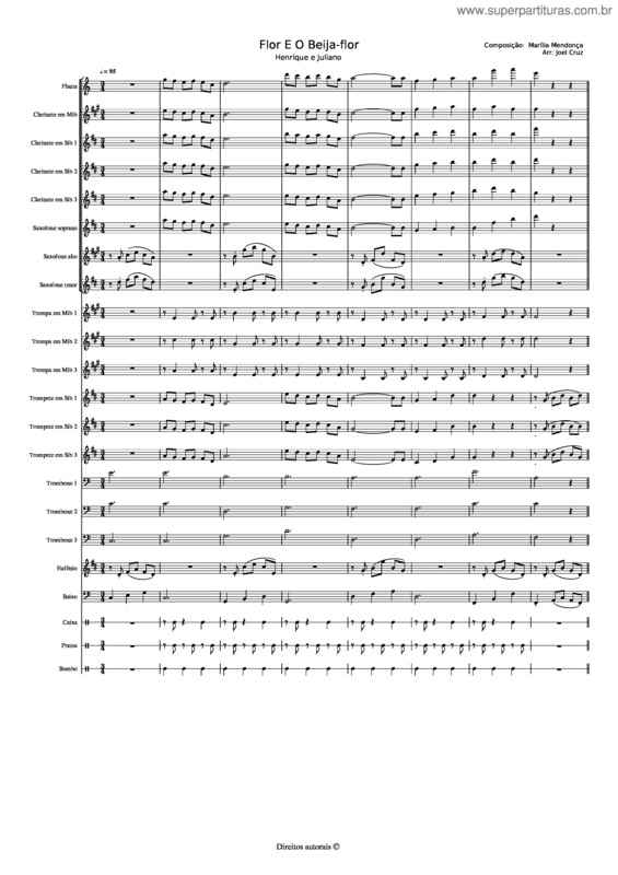 Partitura da música Flor E O Beija–Flor v.10