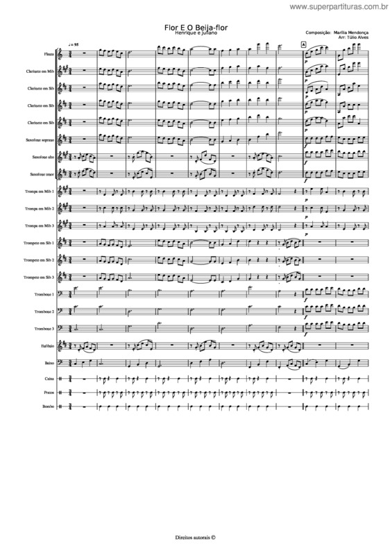 Partitura da música Flor E O Beija Flor v.11